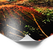 砂漠の風光明媚な紫色の迷信の山の夕日 フォトプリント            (角)