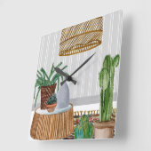 砂漠の風化工I スクエア壁時計 (傾斜)