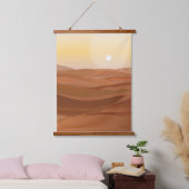 砂漠の風景つるのタペストリー 吊り下げ型タペストリー (寝室)