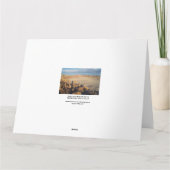 砂漠の風景と手を振る影写真 カード (裏面)