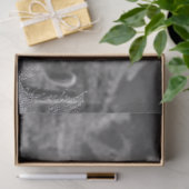 砂漠の風景の中でコーヨーテをハウリング 薄葉紙 (ギフト)