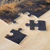 砂漠の風景の石化された森の写真 ジグソーパズル (側面)