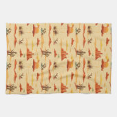 砂漠の風景アリゾナのパターン キッチンタオル (横)