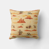砂漠の風景アリゾナのパターン クッション (裏面)