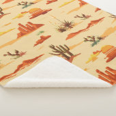 砂漠の風景アリゾナのパターン シェルパブランケット (3/4)