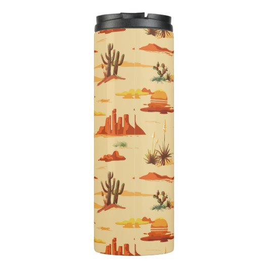砂漠の風景アリゾナのパターン タンブラー (裏面)