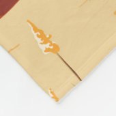 砂漠の風景アリゾナのパターン フリースブランケット (角)