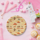 砂漠の風景アリゾナのパターン ペーパープレート (パーティー)