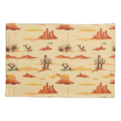 砂漠の風景アリゾナのパターン 枕カバー (裏面-左)