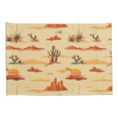 砂漠の風景アリゾナのパターン 枕カバー (裏面-右)