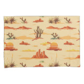 砂漠の風景アリゾナのパターン 枕カバー (正面右)