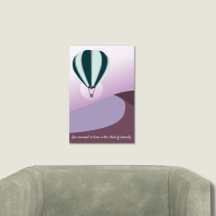 砂漠の風景グリーンとパープルアート