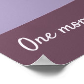 砂漠の風景グリーンとパープルアート ポスター (角)