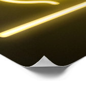 砂漠の風景ネオンサイン ポスター (角)