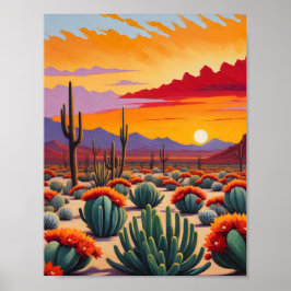 砂漠の風景ポスター ポスター