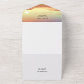 砂漠の風景結婚の全てを一つの招待状 オールインワン招待状 (外側)