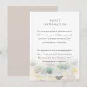 砂漠の風景 ウェディング 挿入ページ エンクロージャーカード (正面/裏面)