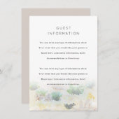 砂漠の風景 ウェディング 挿入 エンクロージャーカード (正面/裏面)