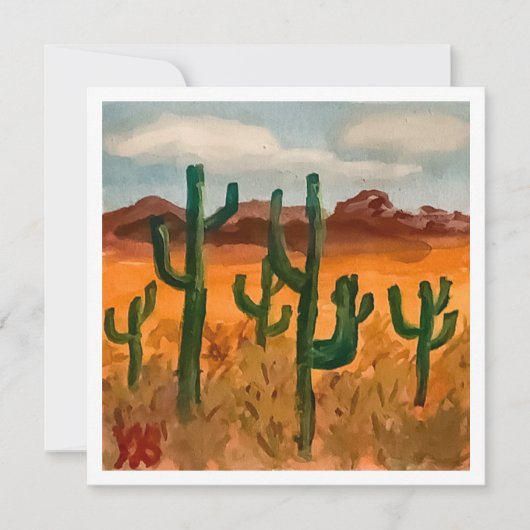 砂漠の風景 カード (正面)