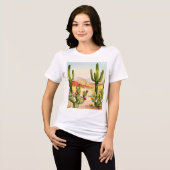 砂漠の風景 トライブレンドTシャツ (正面全面)