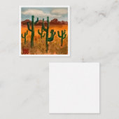 砂漠の風景 ノートカード (正面/裏面)