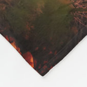 砂漠の風景 フリースブランケット (角)