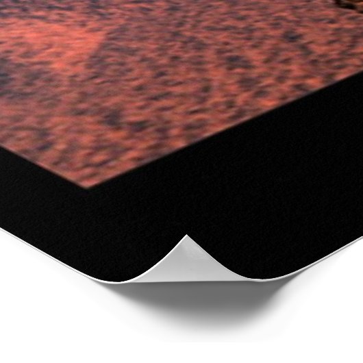 砂漠の風景 ポスター (角)