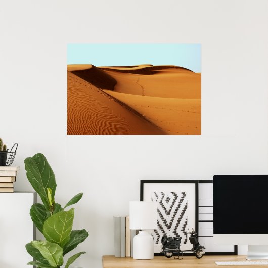 砂漠の風景 ポスター (ホームオフィス)