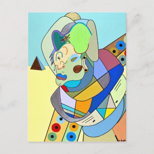 『砂漠の風景』ルチェル・アレクサンダー ポストカード (正面)