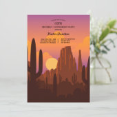 砂漠の風景 招待状 (スタンド正面)