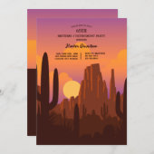 砂漠の風景 招待状 (正面/裏面)