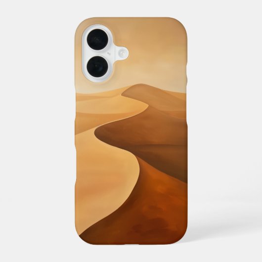 砂漠の風景 iPhone 16ケース (裏面)