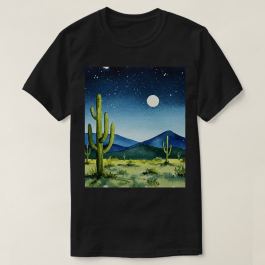 砂漠の風景 Tシャツ (デザイン正面)