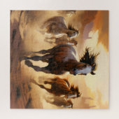 砂漠の馬 ジグソーパズル (横)