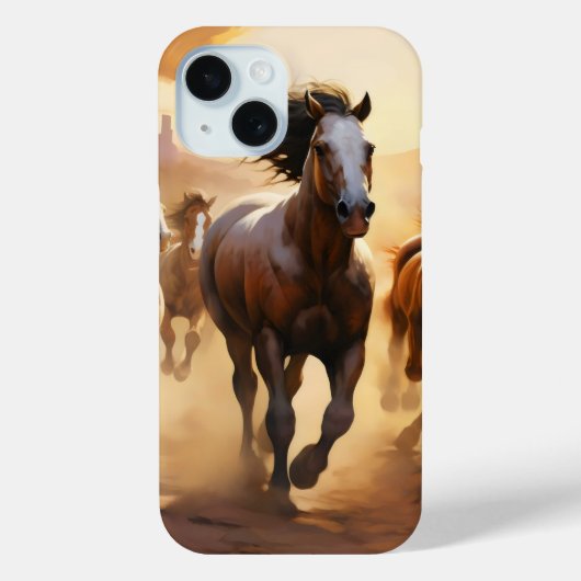 砂漠の馬 Case-Mate iPhoneケース (裏面)