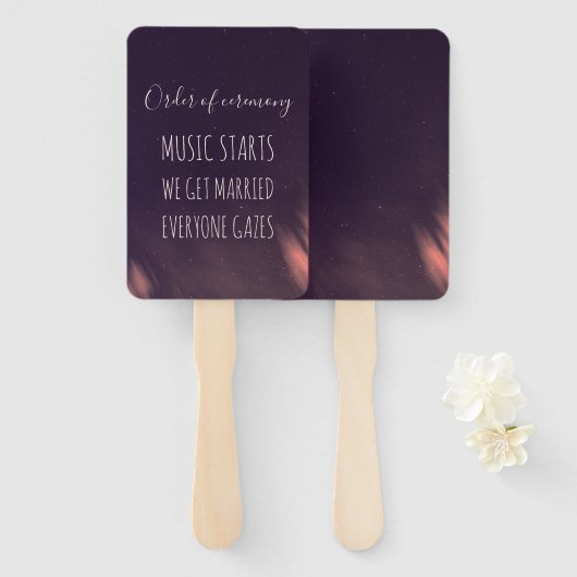 砂漠の駆けおもしろい落ち結婚は天空 ハンドファン (正面&裏面)