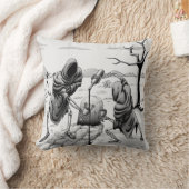 砂漠の骸骨 クッション (ブランケット)