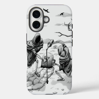 砂漠の骸骨 iPhone 16ケース