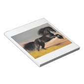 砂漠の黒馬 ノートパッド (アングル)