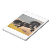 砂漠の黒馬 ノートパッド (回転)