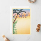 砂漠の©の砂 ノートカード (正面/裏面インサイチュ)