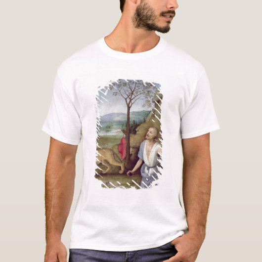 砂漠のSt Jerome、c.1499-1502 Tシャツ (正面)