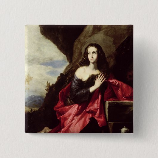 砂漠のSt Mary MagdaleneかSt. Thais 缶バッジ (正面)