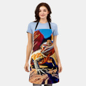 砂漠ひげ竜 エプロン (着用した状態)