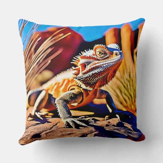 砂漠ひげ竜 クッション (裏面)