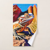 砂漠ひげ竜 バスタオルセット (ハンドタオル)
