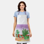 砂漠をテーマにしたエプロン エプロン (着用した状態)
