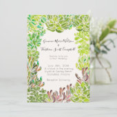 砂漠をテーマにした結婚カスタマイズ可能な招待状 招待状 (スタンド正面)