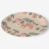 砂漠をテーマにした赤ちゃんシャワーパーティー紙プレート ペーパープレート (アングル)