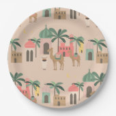砂漠をテーマにした赤ちゃんシャワーパーティー紙プレート ペーパープレート (正面)